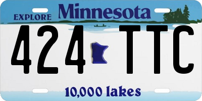 MN license plate 424TTC