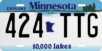 MN license plate 424TTG