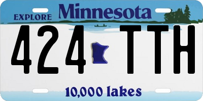 MN license plate 424TTH