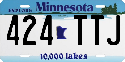 MN license plate 424TTJ