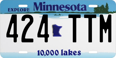 MN license plate 424TTM
