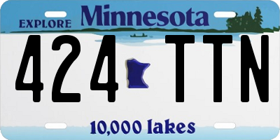 MN license plate 424TTN