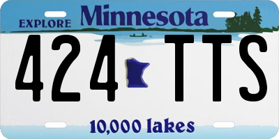 MN license plate 424TTS