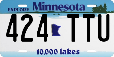 MN license plate 424TTU