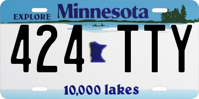 MN license plate 424TTY