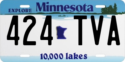 MN license plate 424TVA