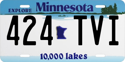MN license plate 424TVI