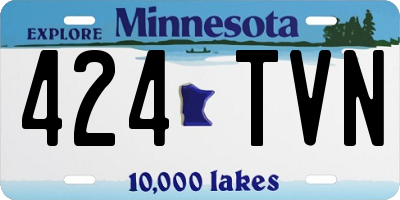 MN license plate 424TVN