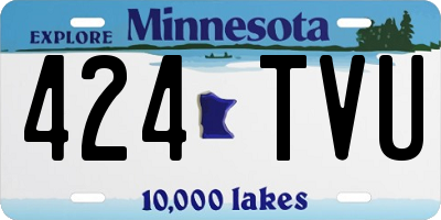 MN license plate 424TVU