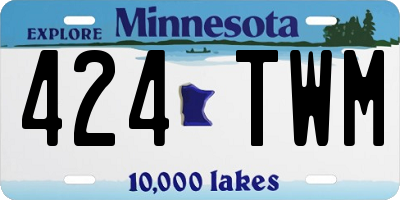 MN license plate 424TWM