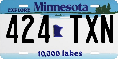 MN license plate 424TXN