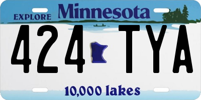 MN license plate 424TYA