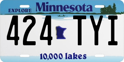 MN license plate 424TYI