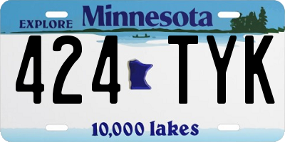MN license plate 424TYK