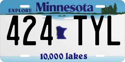 MN license plate 424TYL