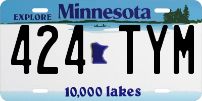 MN license plate 424TYM