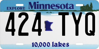MN license plate 424TYQ