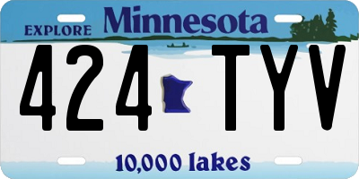 MN license plate 424TYV