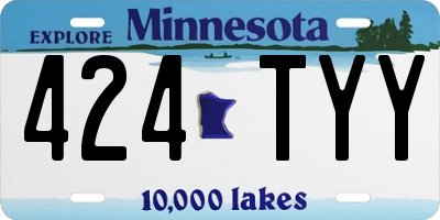 MN license plate 424TYY
