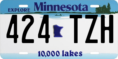 MN license plate 424TZH