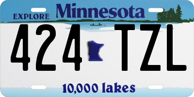MN license plate 424TZL