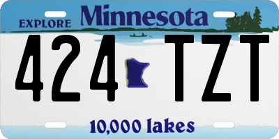 MN license plate 424TZT