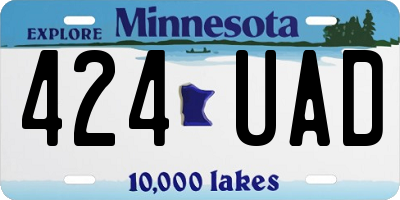 MN license plate 424UAD