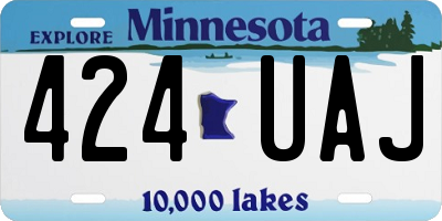 MN license plate 424UAJ