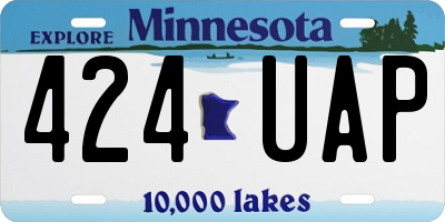 MN license plate 424UAP