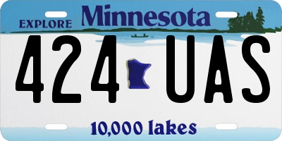 MN license plate 424UAS