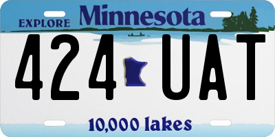 MN license plate 424UAT