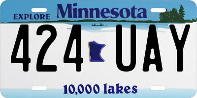 MN license plate 424UAY