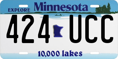 MN license plate 424UCC