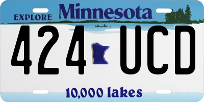 MN license plate 424UCD
