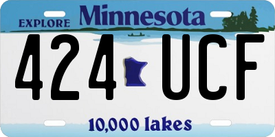 MN license plate 424UCF