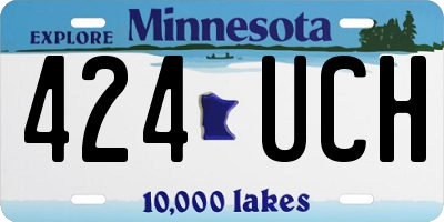 MN license plate 424UCH
