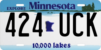 MN license plate 424UCK