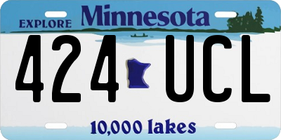 MN license plate 424UCL