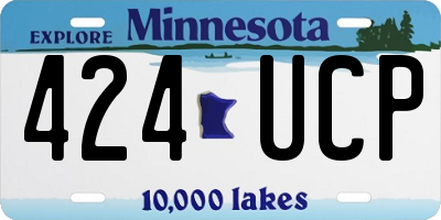 MN license plate 424UCP