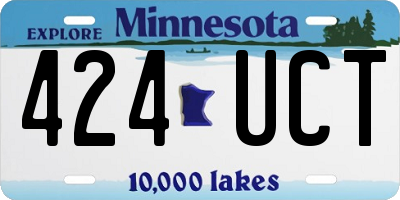 MN license plate 424UCT