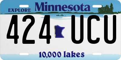 MN license plate 424UCU