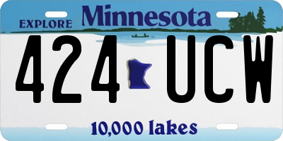 MN license plate 424UCW