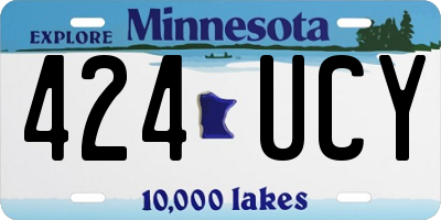 MN license plate 424UCY
