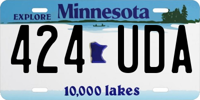 MN license plate 424UDA