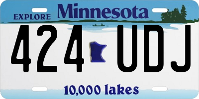 MN license plate 424UDJ