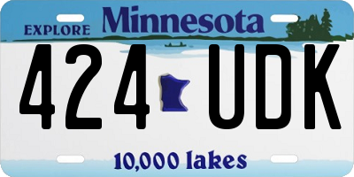 MN license plate 424UDK