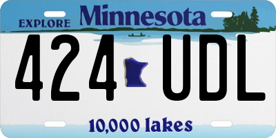 MN license plate 424UDL