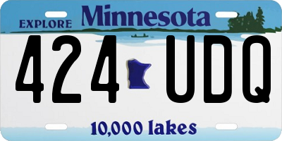 MN license plate 424UDQ