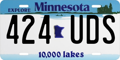 MN license plate 424UDS