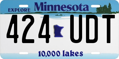 MN license plate 424UDT